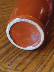 Antique Carmel Brown ~LANCERS WINE~Stoneware or Ceramic Bottle « SUPER NICE » 9.0&Prime;