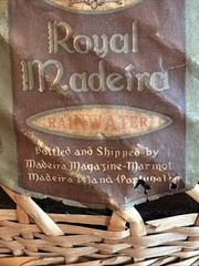 Vintage 50’s/60’s Royal Madeira Rainwater Wine Bottle Empty
