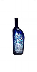 Vintage 2001 Ungsteiner Kobnert Germany Cobalt Blue Painted Wine Bottle 750 ml