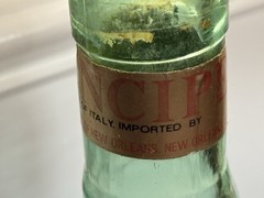 Vintage Italian SNAIL BOTTLE 3 liter Green Glass Wine 32” Tall Chanti Imports