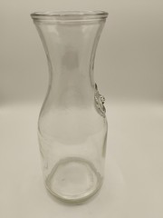 VTG Paul Masson Since 1852 Clear Glass Wine Carafe Bottles, Containers Lot Of 2