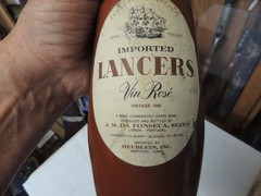 Vintage Imported Lancers Bottles Empty Set Of (4)