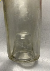 Antique Vintage French Glass Wine Bottle Etched J. Mottet & Co