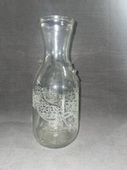Vintage Paul Masson Norman Kosarin Wine Decanter Carafe Etched Glass 1990