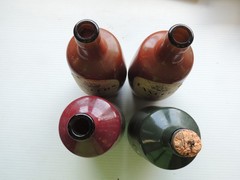Vintage Imported Lancers Bottles Empty Set Of (4)