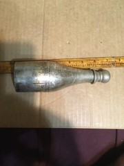 Used. Approx 7” Silver Plated by Parks Cuvée Speciale Premier Champagne Bottle