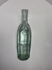 Vintage Ship Wine Bottle Decantor Weave Pattern