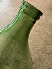 🇺🇸Demijohn 56 Wine Carboy Huge Green Glass Bottle 25.5&Prime; Tall 17.5&Prime; Wide🇺🇸