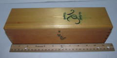 Van Roekel Vineyards California Winery Wine Bottle Wood Box Hinged Case