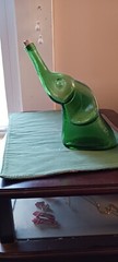 Vintage Green Elephant Wine Bottle Paramount Liquor Rare