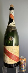 Vintage G.H. Mumm Reims CHAMPAGNE Large 22” EMPTY Bar Back Bottle Sign Display