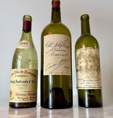 vintage empty wine bottles 1947/1949/1950