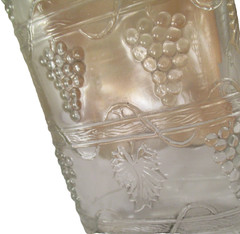 REX BRAND CALIFORNIA WINE SHERRY ONE PINT EMBOSSED GLASS BOTTLE YOUNGSTOWN OH