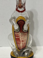 Rare HTF Italian Aperitivo Aperitif Wine Bottle Bull Horse Hand Painted Antique?