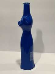 Rheinhessen Riesling Blue Happy Cat Empty Wine Bottle German 2022 No Cork Empty