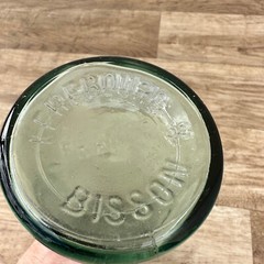 Old French Green Glass milk bottle 1209243