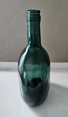 Dark Green Glass Wine Bottle 8&Prime;H Stamped 29 231 F