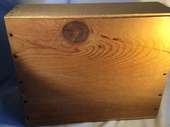 Vintage Cresta Blanca Winery Wine Crate / Beautiful 3 Bottle Handmade Case