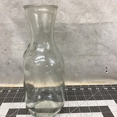 Paul Masson Since 1852 Embossed Glass Milk Bottle Carafe Decanter Vintage