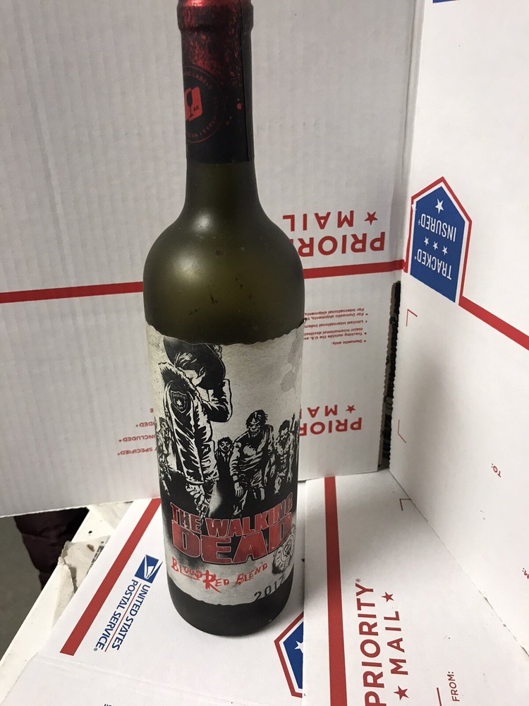 Walking Dead Rick Augmented Reality Wine Bottle Empty 750ml Exclusive 2017 AMC