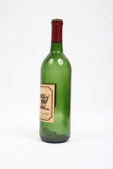Stag&rsquo;s Leap Wine Cellars 1973 S.L.V. Cabernet Sauvignon empty bottle, with cork.