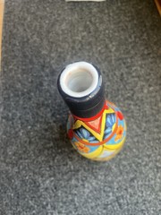 Italian Terracotta Judeka Wine Bottle, Made In Sicily designed by Mario Milazzo