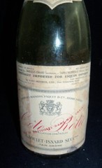 Bottle COTE ROTIE JABOULET ISNARD SUCC 1961 ~Empty No cork