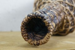 Large Vintage Wicker Wrap for Glass Demijohn Wine Bottle Carboy Jug 9&Prime; x 24&Prime;