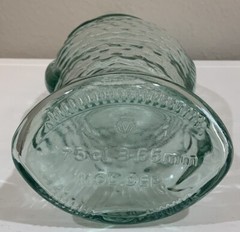 Vtg Empty Italian Fish Shaped Wine Bottle 13&Prime; Pescevino Glass Beach Nautical