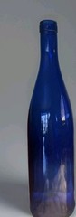 VINTAGE 12&Prime; Tall COBALT BLUE GLASS WINE BOTTLE