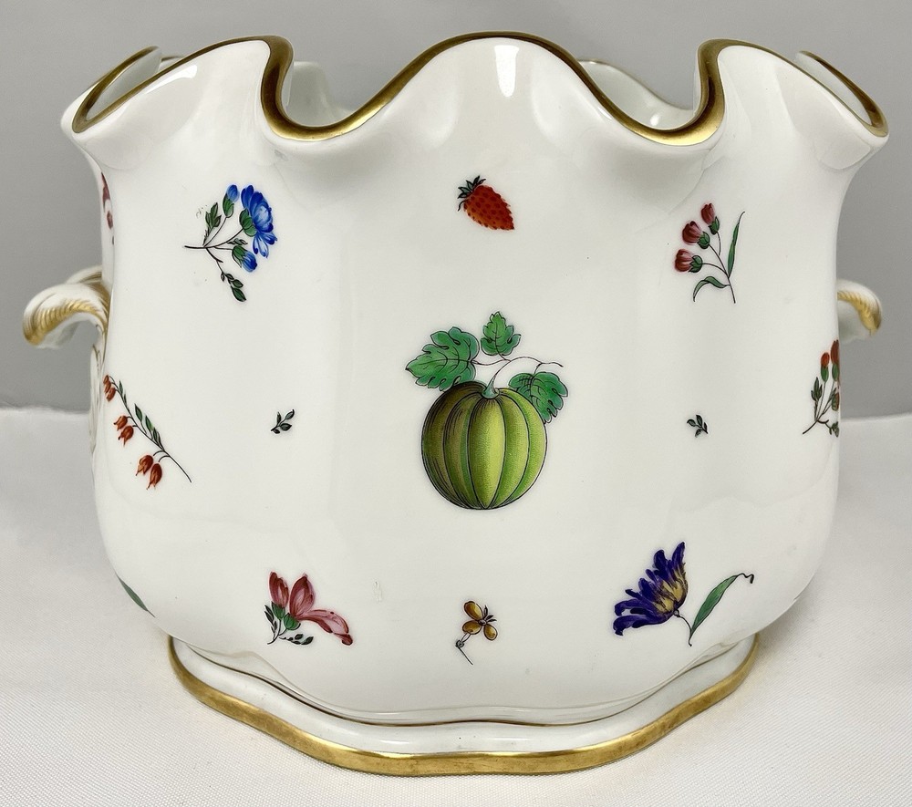Vintage 1960s Richard Ginori Italian Fruits Wine Cooler/Ice Bucket/Centerpiece