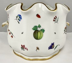 Vintage 1960s Richard Ginori Italian Fruits Wine Cooler/Ice Bucket/Centerpiece