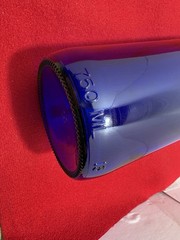 Cobalt Blue Glass Wine Bottle /Vase 750 ml. 12 Inches Tall 3 Inch Diameter