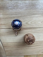 Champagne TAITTINGER Rose bottle empty, card box, cork and metal cork