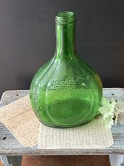 Vintage Green Glass Bottle Half Gallon Wine Bisceglia Brothers Corporation