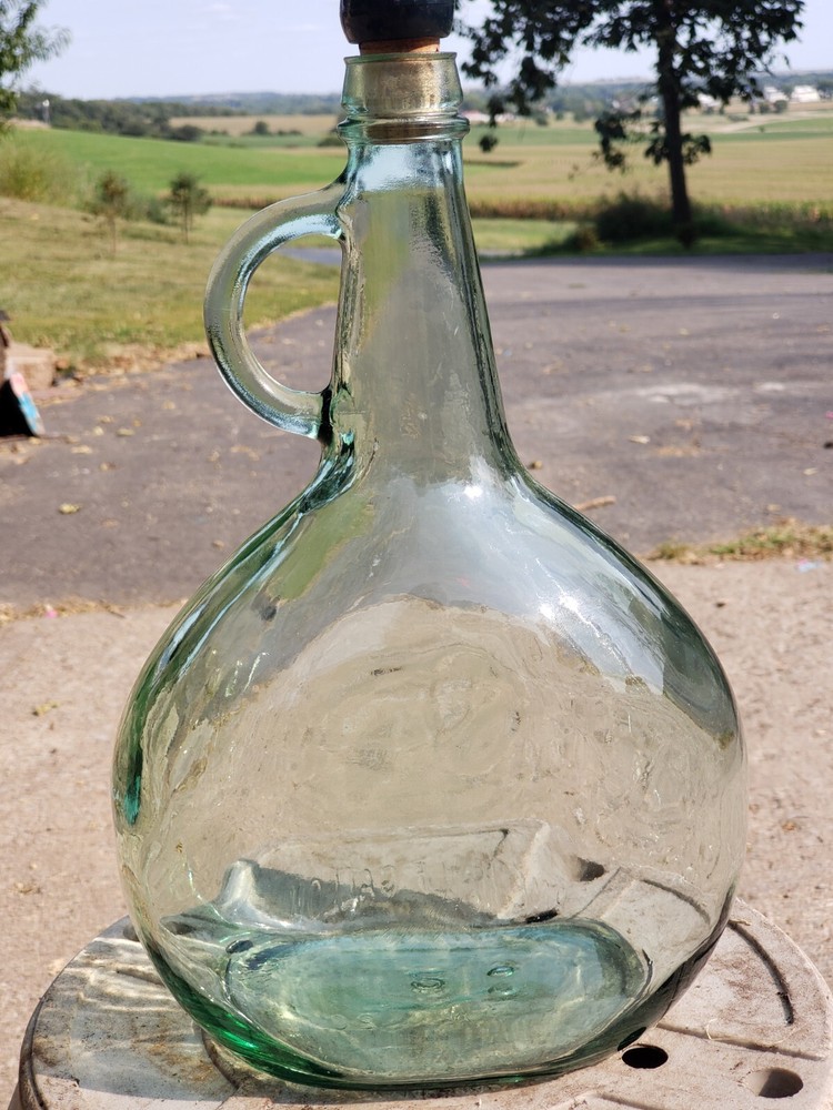 Empty Vintage Wine Bottle Half Gallon