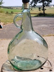 Empty Vintage Wine Bottle Half Gallon