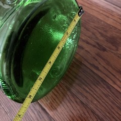 Vintage 44&Prime; Tall MCM Italy Green Glass Chianti Wine Bottle Decanter
