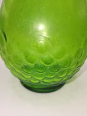 Gallo Half Gallon Flavor -Guard Green Glass Bottle Embossed Grapes & Vines VTG