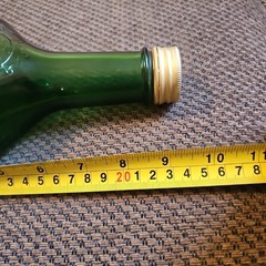 2 Empty Wine Das Gutten Green Bottles 4/5 Quart California Rhein Wein 9.5&Prime;