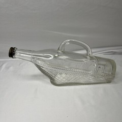 1966 London Winery Ltd Boat in Wicker Basket Wine Bottle W/ Original Cap 11.25&Prime;L