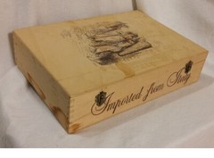 Santini Vint d&rsquo; Italia Soave Gift Wooden Box EMPTY Display Piece Rope Handle