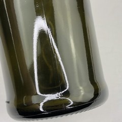 Vintage Dark Green Wine Bottle 9” Tall Empty 37.5 cl 90 mm