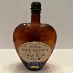 Vintage Wine Bottle PAUL MASSON RARE FLOR SHERRY Curve’e 101F. Saratoga CA