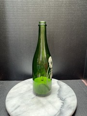 Vtg Collectible Perrier Jouet Fleur de Champagne Painted Bottle Empty No Label