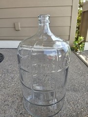 Vintage Italian Glass Jug Carboy 6 Gallon/23 Liters made in Italy.