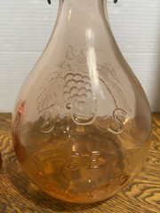 Vintage Casadis Milano Jus de Fruits 2 Liter Wine Decanter/Bottle with topper