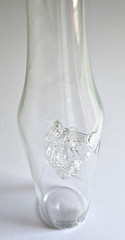 Grappa Alexander Aqva Di Vita Hand Blown Glass Grapes Empty Wine Bottle Italy