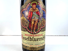 Jim Beam German Empty 1 Pint Ceramic Wine Bottle Beameister Moselbluemchen