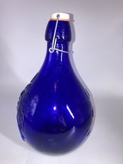 Casadis Milano Cobalt Glass Wine Bottle Jug Jus De Fruits No Chips